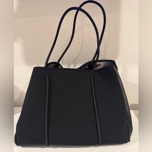 Haute Shore Neoprene Black Tote NWT
